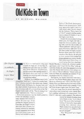 Eagles / Old Kids in Town / 1994