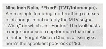 Nine Inch Nails / Fixed / 1993