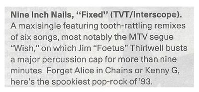 Nine Inch Nails / Fixed / 1993