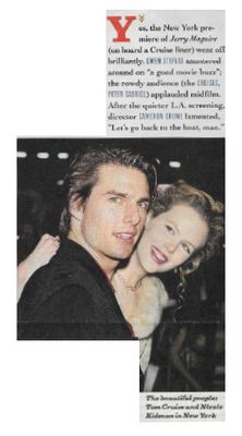 Cruise, Tom / Jerry Maguire Premiere-with Nicole Kidman / 1997