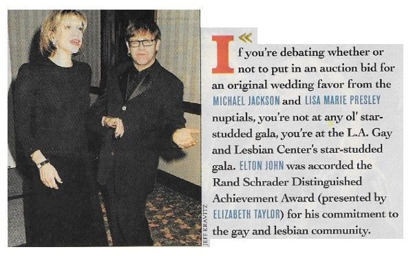John, Elton / With Courtney Love-Rand Schrader Award / 1997