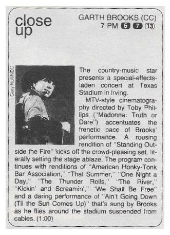 Brooks, Garth / Garth Brooks: Close Up / 1994