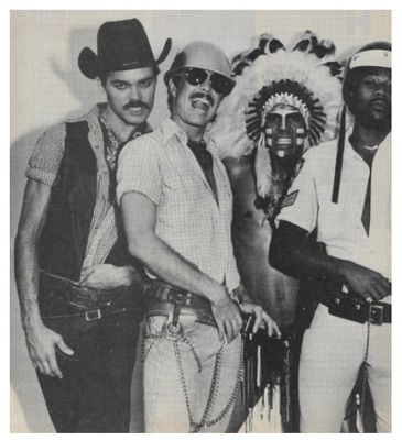 Village People / 4 Members-Standing-Victor Willis on Right / 1979