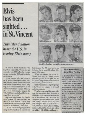Presley, Elvis / Elvis Has Been Sighted...in St. Vincent / 1992