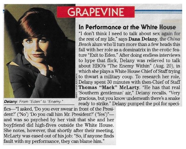 Delany, Dana / In Performance at the White House / 1994