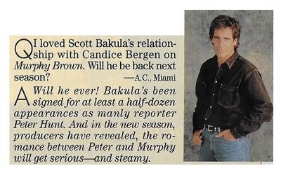 Bakula, Scott / Will He Be Back Next Season? / 1994