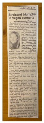 Streisand, Barbra / Streisand Triumphs in Vegas Concerts / 1994