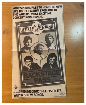 Little River Band / Backstage Pass / 1980