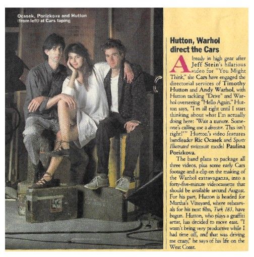 Cars, The / Hutton, Warhol Direct The Cars / 1984