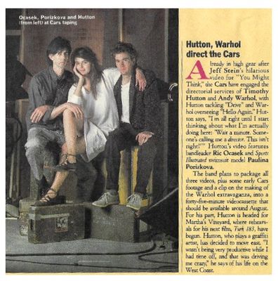 Cars, The / Hutton, Warhol Direct The Cars / 1984