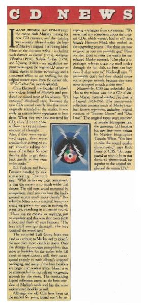 Marley, Bob / Island Records Reissues / 1990