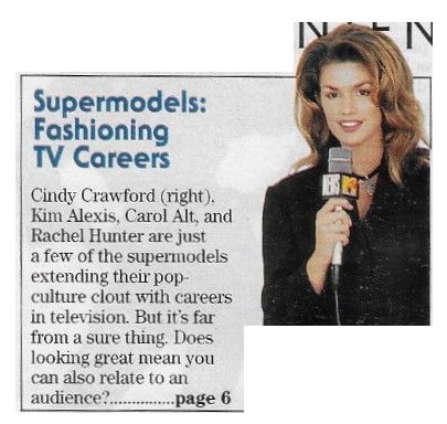 Crawford, Cindy / Supermodels: Fashioning TV Careers / 1993