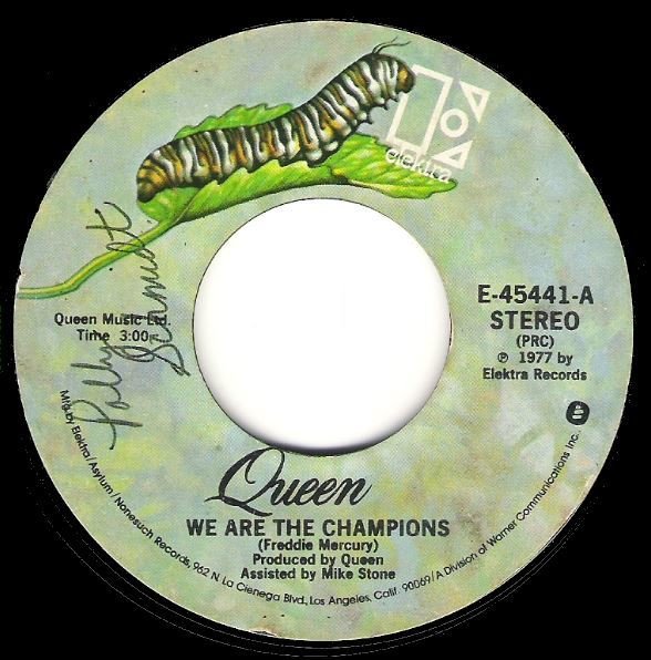 Queen / We Are the Champions / Elektra E-45441 | Seven Inch Vinyl Single (1977)