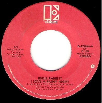 Rabbitt, Eddie / I Love a Rainy Night / Elektra E-47066 | Seven Inch Vinyl Single (1980)