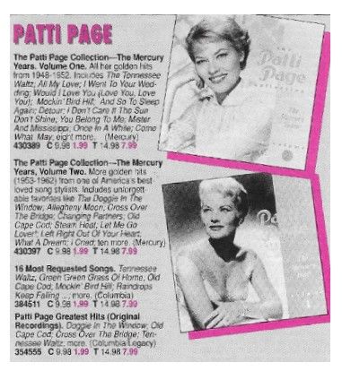 Page, Patti / The Patti Page Collection-The Mercury Years Volume One / 1991