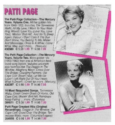 Page, Patti / The Patti Page Collection-The Mercury Years Volume One / 1991