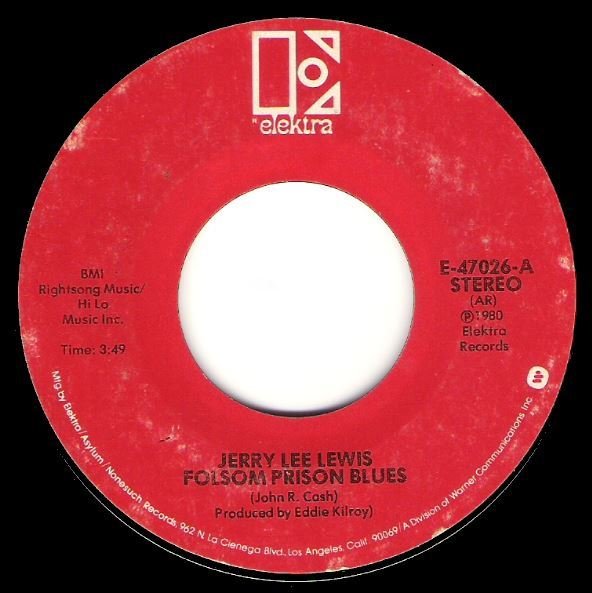 Lewis, Jerry Lee / Folsom Prison Blues / Elektra E-47026 | Seven Inch Vinyl Single (1980)