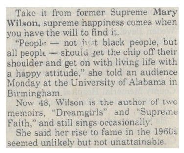 Wilson, Mary / Supreme Happiness / 1992
