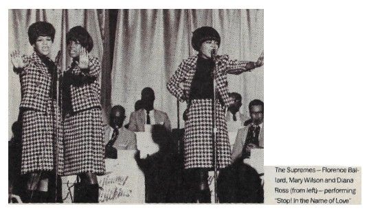 Supremes, The / Performing Stop! In the Name of Love / 1960s