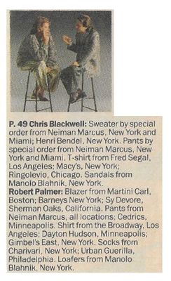 Palmer, Robert / Robert Palmer and Chris Blackwell