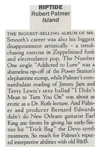 Palmer, Robert / Riptide / 1986