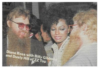 ZZ Top / Diana Ross with Billy Gibbons and Dusty Hill / 1984