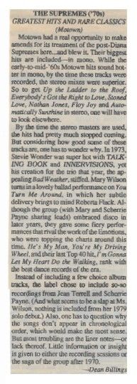 Supremes, The / Greatest Hits and Rare Classics / 1991