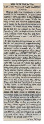 Supremes, The / Greatest Hits and Rare Classics / 1991