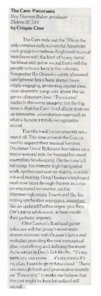 Cars, The / Panorama / 1980