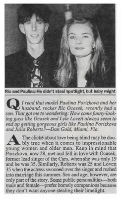 Cars, The / Ric and Paulina: He Didn&#39;t Steal Spotlight / 1993