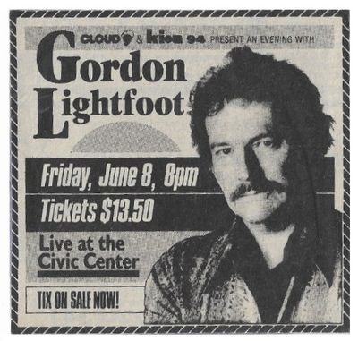 Lightfoot, Gordon / Live at the Civic Center / 1984