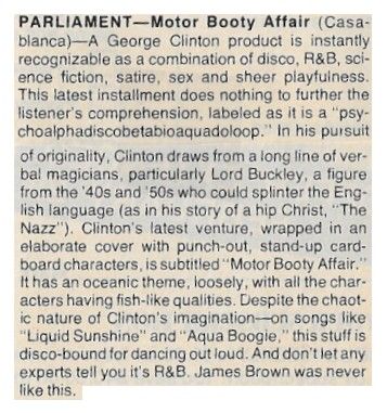 Parliament / Motor Booty Affair / 1979