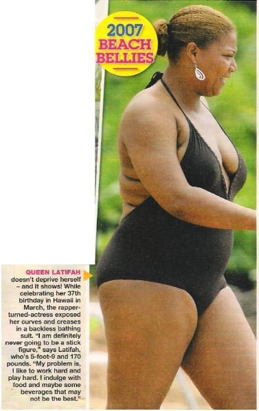 Queen Latifah / Doesn't Deprive Herself - And It Shows | Magazine Photo + Article (2007)