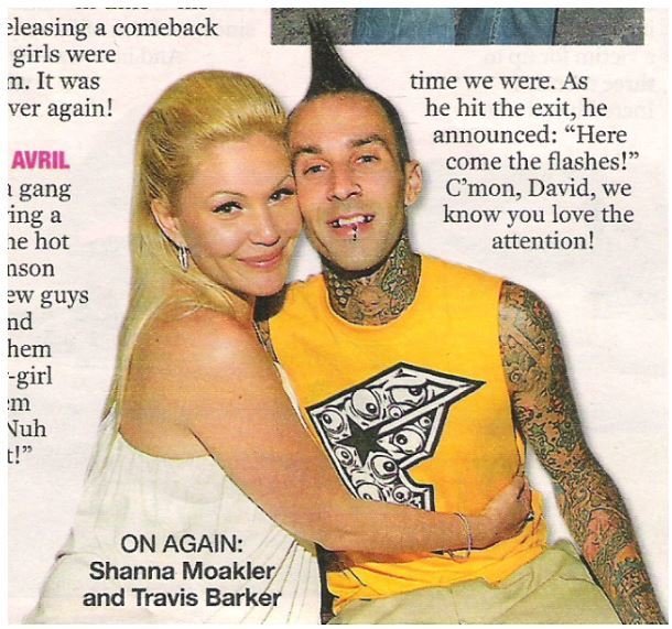 Moakler, Shanna (+ Travis Barker) / On Again - Off Again Reality Couple | Magazine Photo with Caption (2007)