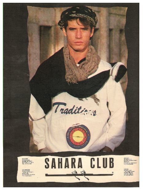 Sahara Club / A New Tradition in Sports Wear | Magazine Ad (1987)