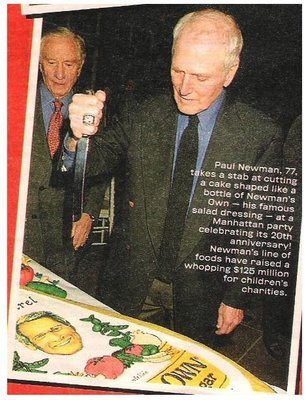 Newman, Paul / Takes a Stab at Cutting a Cake... / 2002