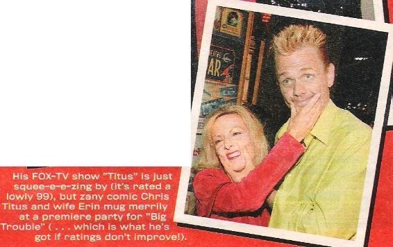 Titus, Chris / With Wife Erin at Party | Magazine Photo with Caption (2002)