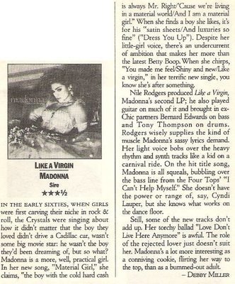 Madonna / Like a Virgin | Album Review (1985)
