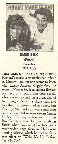 Wham! / Make It Big | Album Review (1985)