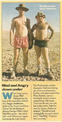 Gibson, Mel / Mad and Angry Down Under / 1985