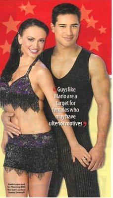 Lopez, Mario (+ Karina Smirnoff) / Guys Like Mario Are a Target... | Magazine Photo with Caption (2006)