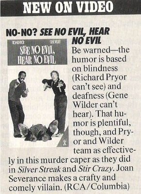 Pryor, Richard (+ Gene Wilder) / See No Evil, Hear No Evil / 1990