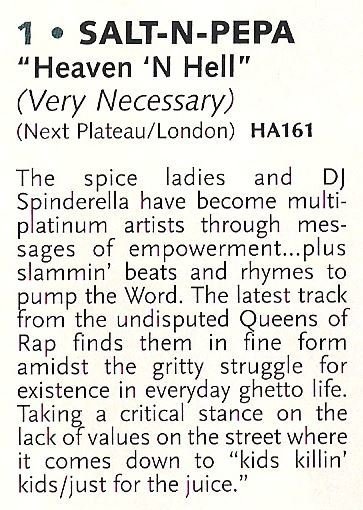 Salt-N-Pepa / Heaven 'N Hell | Magazine Review (1994)