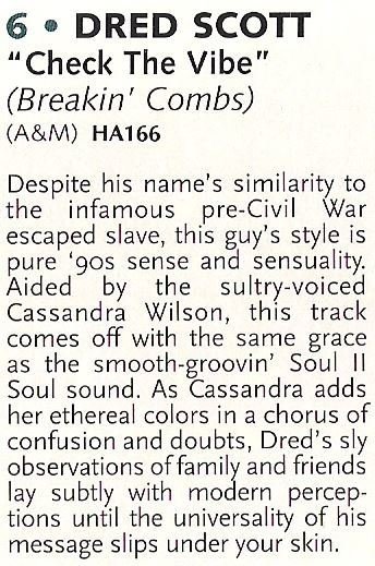 Scott, Dred / Check the Vibe | Magazine Review (1994)