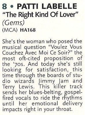 LaBelle, Patti / The Right Kind of Lover | Magazine Review (1994)
