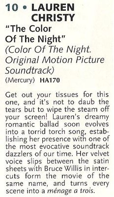 Christy, Lauren / The Color of the Night / 1994