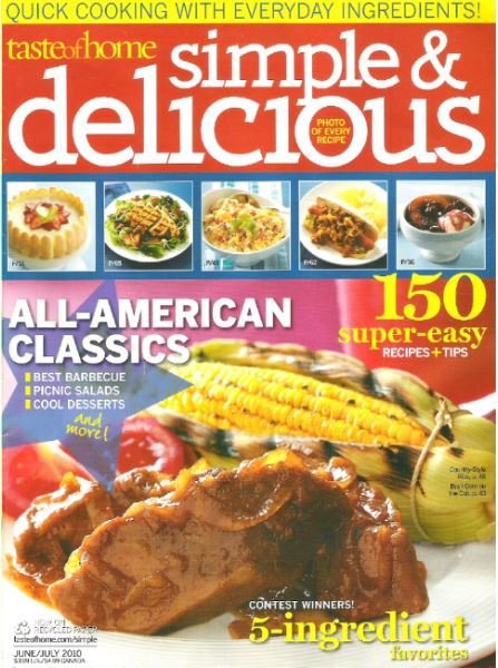 Simple + Delicious / All-American Classics / June - July 2010