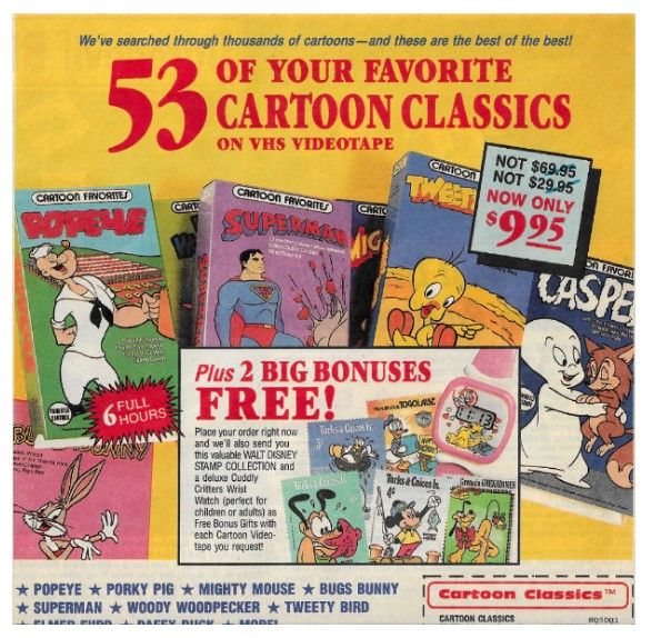 Cartoon Classics / 53 of Your Favorite / 1990