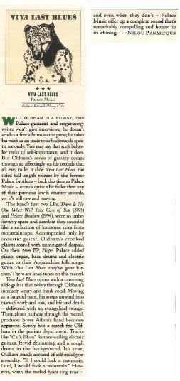Palace Music / Viva Last Blues (1995)