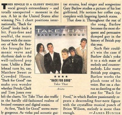 Take That / Back For Good (1995)